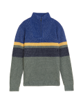 Cotton Rich Half Colourblock Jumper