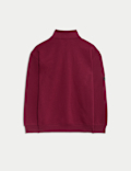Cotton Rich Funnel Neck Half Zip Sweatshirt (6-16 Yrs)