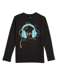 Pure Cotton Reversible Sequin Top (6-14 Yrs)