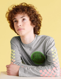 Pure Cotton Skate Back Graphic Top