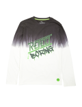 Pure Cotton Slogan Dip Dye Top