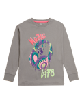 Pure Cotton Music Is Life Slogan Top (6-16 Yrs)