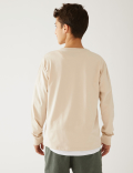Pure Cotton Music Print Top (6-16 Yrs)