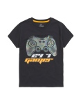 Pure Cotton Gamer Slogan Sequin T-Shirt (6-16 Yrs)