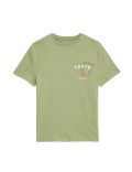 Pure Cotton Tiger Graphic T-Shirt (6-16 Yrs)