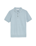 Cotton Rich Knitted Polo Shirt