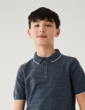 Cotton Rich Knitted Polo Shirt
