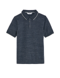 Cotton Rich Knitted Polo Shirt