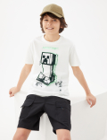 Pure Cotton Minecraft™ T-Shirt (6-16 Yrs)