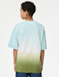 Pure Cotton Ombre Slogan T-shirt (2-16 Yrs)