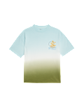 Pure Cotton Ombre Slogan T-shirt (2-16 Yrs)