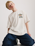 Pure Cotton Back Graphic T-Shirt (6-16 Yrs)