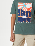 Pure Cotton Festival Slogan T-Shirt (6-16 Yrs)