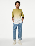 Pure Cotton Ombré Graphic T-Shirt (6-16 Yrs)