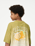 Pure Cotton Ombré Graphic T-Shirt (6-16 Yrs)