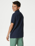 2pc Pure Cotton Shirt & T-Shirt Set (6-16 Yrs)