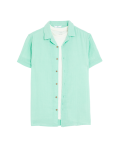 2pc Pure Cotton Shirt & T-Shirt Set (6-16 Yrs)