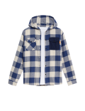 2pc Pure Cotton Checked Shirt & T-Shirt (6-16 Yrs)