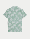 2pc Palm Print Shirt and T-Shirt Set(6-16 Yrs)
