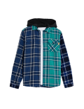 2pc Cotton Rich Hooded Check Shirt (6-16 Yrs)