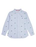 Pure Cotton Skateboard Print Shirt