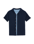 2pc Cotton Rich Shirt & T-Shirt Set (6-16 Yrs)