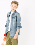 2 Piece Denim Shirt with T-Shirt (6-16 Yrs)