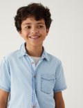 Pure Cotton Chambray Shirt (6-16 Yrs)