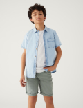 Pure Cotton Chambray Shirt (6-16 Yrs)