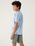 Pure Cotton Chambray Shirt (6-16 Yrs)