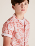 Pure Cotton Tropical Print Shirt
