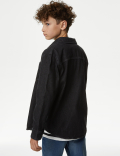 2pc Pure Cotton Striped Shirt & T-Shirt Set (6-16 Yrs)