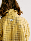 Pure Cotton Micro Check Shirt (6-16 Yrs)