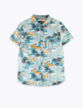 Pure Cotton Palm Tree Shirt (6-16 Years)