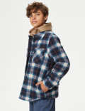 Fleece Check Overshirt (6-16 Yrs)