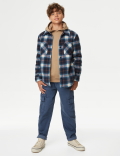 Fleece Check Overshirt (6-16 Yrs)