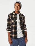 Fleece Check Overshirt (6-16 Yrs)
