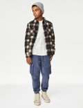 Fleece Check Overshirt (6-16 Yrs)
