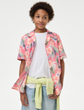 2pc Pure Cotton Shirt & T-Shirt Set (6-16 Yrs)