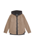 2pc Cotton Rich Hooded Shacket & T-Shirt (6-16 Yrs)