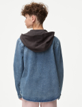 Denim Hooded Shacket (6-16 Yrs)