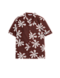 Swirl Linen Print Shirt