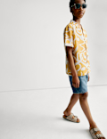 Pure Cotton Abstract Print Shirt (6-16 Yrs)