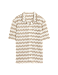 Chevron Patterned Knit Shirt