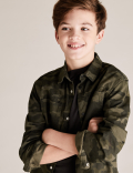 Pure Cotton Camo Shirt and T-Shirt (6-14 Yrs)