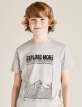Cotton Checked Shirt with T-Shirt (6-14 Yrs)