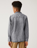 2pc Pure Cotton Denim Shirt with T-Shirt (6-16 Yrs)