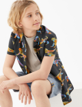 Cotton Rich Iguana Print Shirt with T-Shirt (6-16 Yrs)