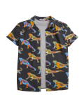 Cotton Rich Iguana Print Shirt with T-Shirt (6-16 Yrs)