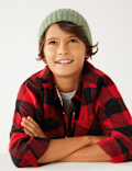 2pc Pure Cotton Checked Shirt and T-Shirt